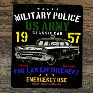 Mouse Pad Military Police US ARMY Classic‎ Car 1957 For Law Enforcement